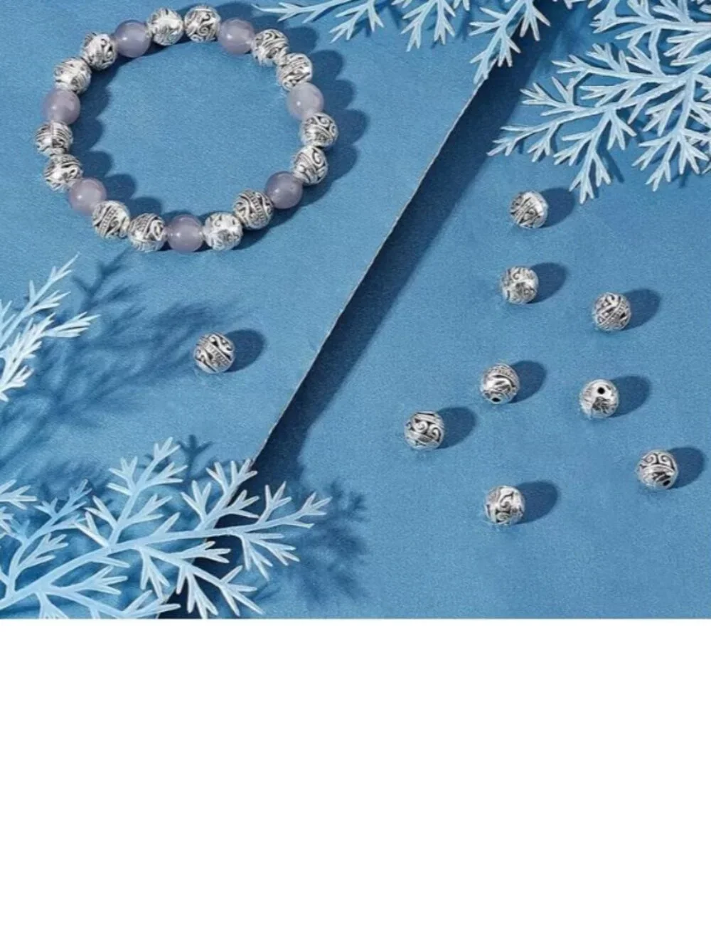 Nice, Heavy, Round Spacer Beads - Alloy Metal 20 Round beads  8Mm